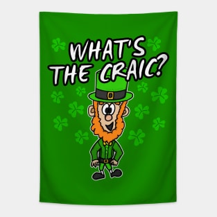 What's The Craic Leprechaun St. Patrick's Day 2022 Tapestry