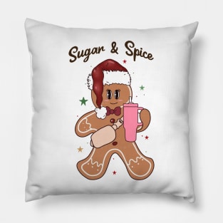 Sugar and spice Gingerbread man Pillow