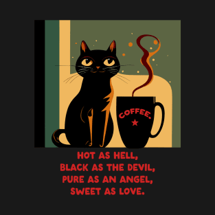 coffee lover - black as the devil T-Shirt