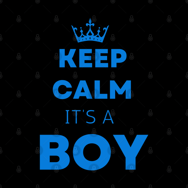 Ceep calm  it's a boy " new mom gift" & "new dad gift" "it's a boy pregnancy" newborn, mother of boy, dad of boy gift by Maroon55