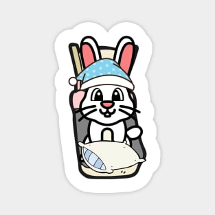 Cute bunny is going to bed Magnet