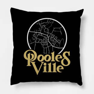 Poolesville Maryland Map Pillow