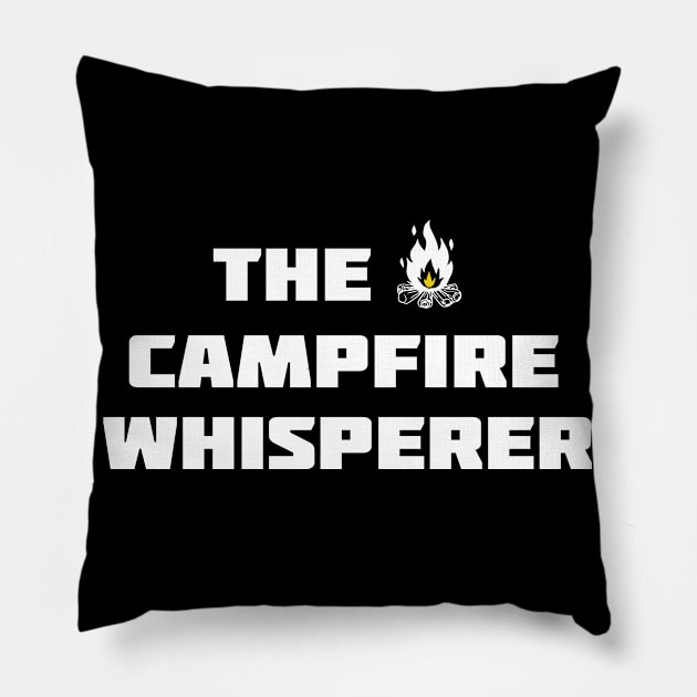 The Campfire Whisperer, Tank Top, Campfire, Camping, Camper, Camp, Men camping, Women's Camping, Funny Campfire Pillow by wiixyou