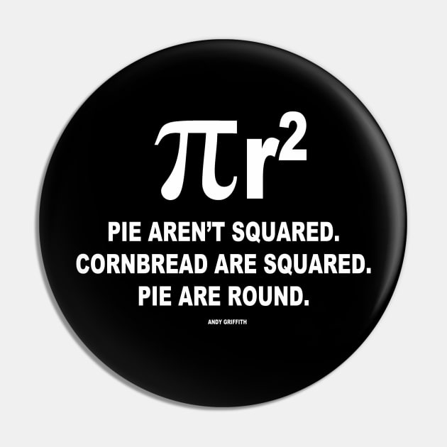 Area of a Circle Pie Pun Pin TeePublic