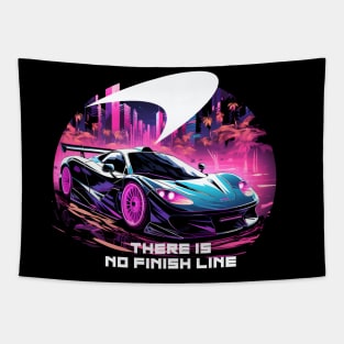 Synthwave F1 Tapestry