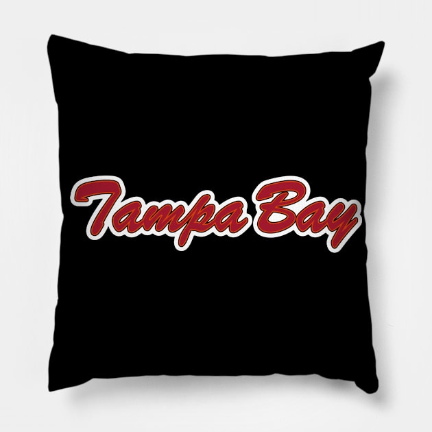 Football Fan of Tampa Bay Pillow by gkillerb