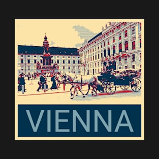 Vienna in Shepard Fairey style T-Shirt