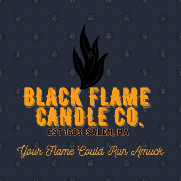 Black Flame Candle by pixiedustparadise