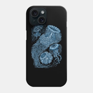 Ernst Haeckel  Jellyfish Prussian Blue Phone Case