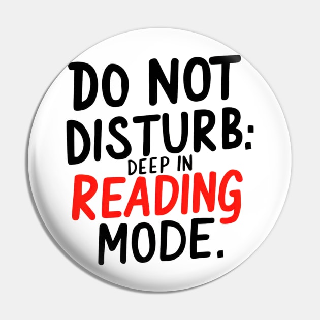 Do not disturb: deep in reading mode Pin by Evgmerk