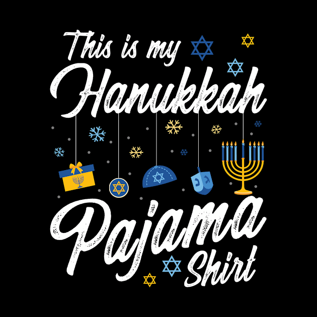 Funny Hanukkah Pajama This is My Pajamakah Boys Girls Jewish by Michelin