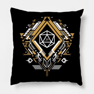 Futuristic Mech D20 Dice Tabletop Role-Playing Game Pillow