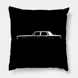 Lincoln Town Car (1985) Silhouette Pillow