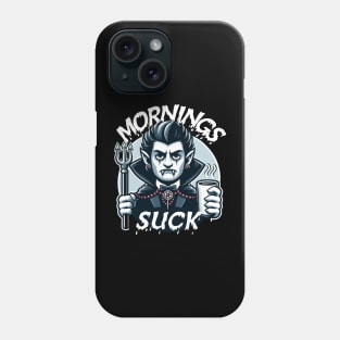 mornings suck Phone Case
