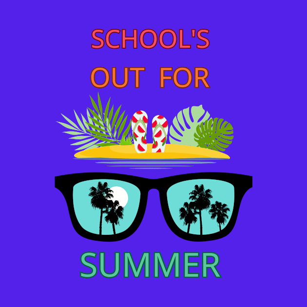 School's out for summer by logo desang