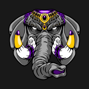 Mighty Elephant, Purple T-Shirt