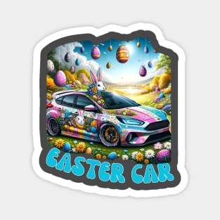 EASTER CAR LOVER Magnet