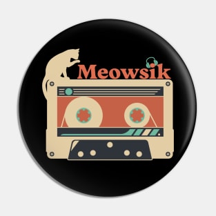 Retro Meowsik-Cat and Music lovers- Pin