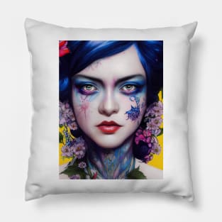 Face tattooed Snow white | DNF Pillow