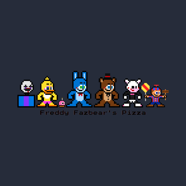 8-bit Freddy Fazbear's Pizza (FNAF2) by 8-BitHero