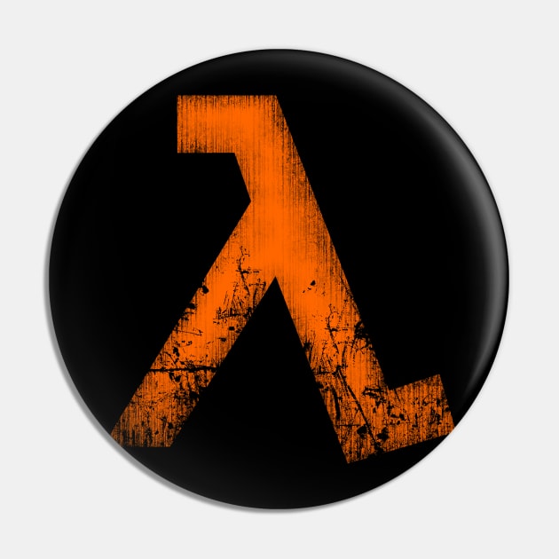 Lambda - Orange Pin by Remus