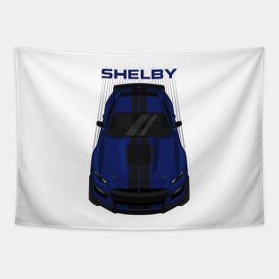 Ford Mustang Shelby GT500 2020-2021 - Kona Blue - Black Stripes Tapestry