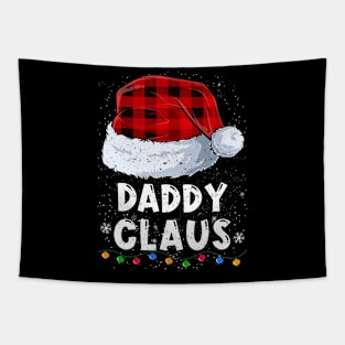 Daddy Claus Red Plaid Christmas Santa Family Matching Pajama Tapestry