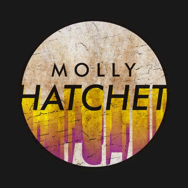 Molly Hatchet - VINTAGE YELLOW CIRCLE by GLOBALARTWORD