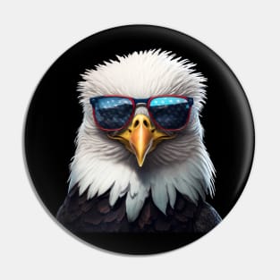 Patriotic Eagle Pin