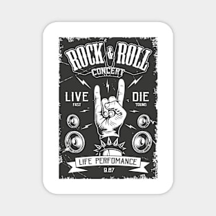 Rock And Roll Concert Magnet