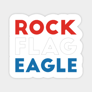 Rock Flag Eagle Magnet