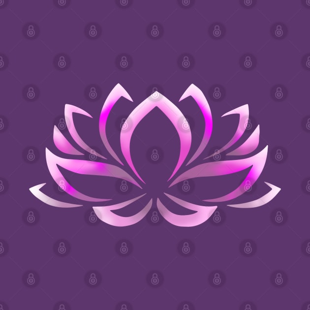 Lotus Flower in Pink by MettaArtUK