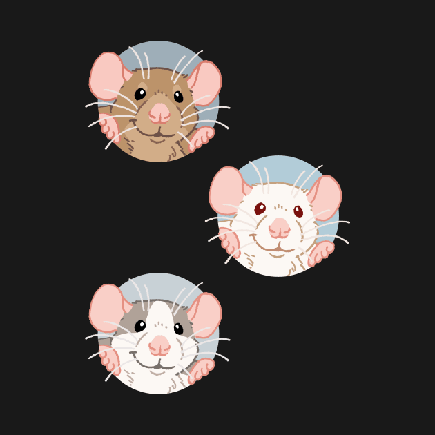 Rat stickers by HenriekeG