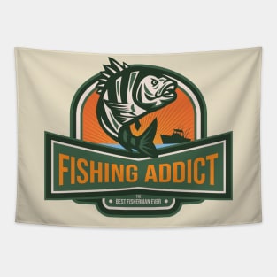 Fishing Addict - The Best Fisherman Ever Tapestry