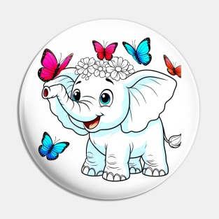 Pretty Elephant Pin