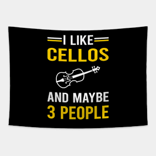 3 People Cello Cellist Tapestry