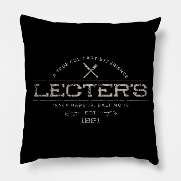 Lecter's - Vintage Pillow by JCD666