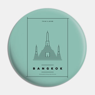 Bangkok Minimal Poster Pin