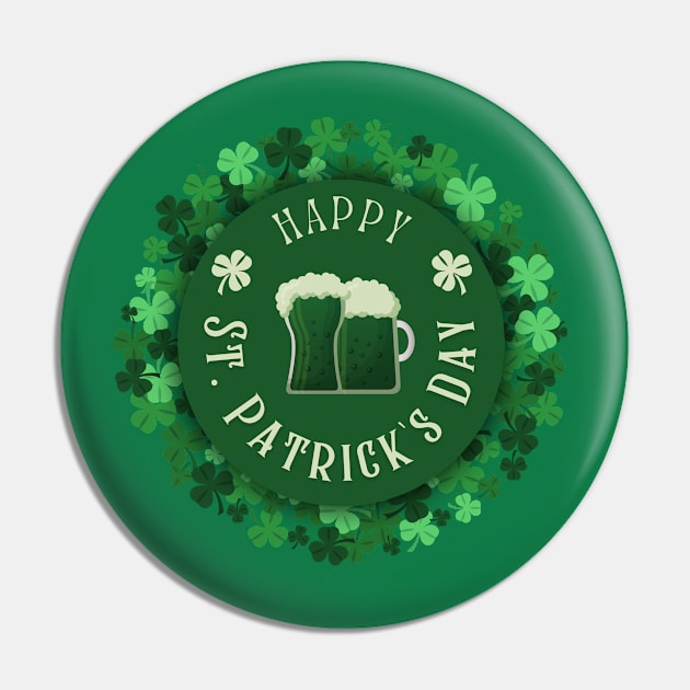 Happy St. Patrick's Day Pin by Cervezas del Zodiaco