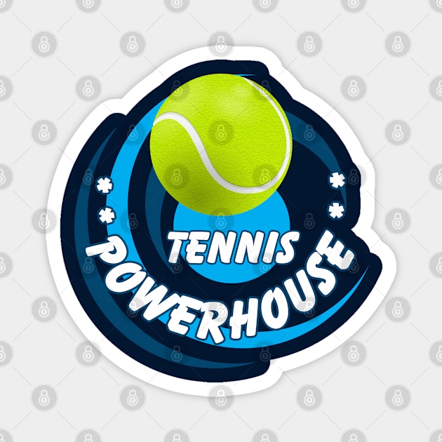 Tennis Powerhouse high school, college or pro sports activite Magnet by Shean Fritts 