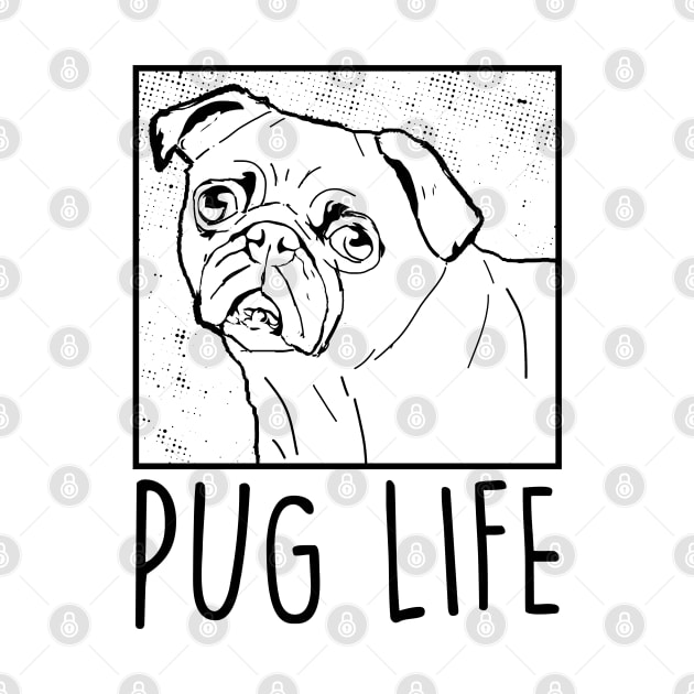 Puggy Life (white & color tee) by SmithyJ88