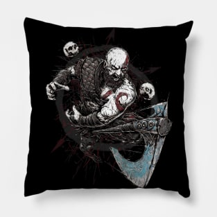 Kratos Van Gogh Oil Painting Pillow