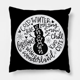 Snowman Christmas design Pillow