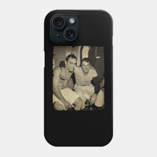 Yogii Berra and Joe DiMaggio - In the Changing Room Phone Case