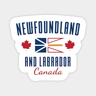 NFLD Flag and Maple Leaf || Newfoundland and Labrador || Gifts || Souvenirs || Clothing Magnet