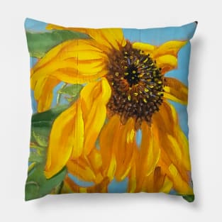 Sunflower in the Wind Pillow