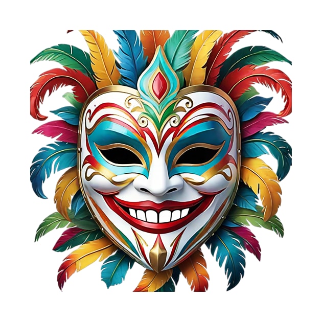 Happy Looking Festival Mask by likbatonboot