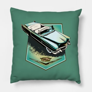 56 Blue/green Cadillac, 1956 Caddy series 62 Pillow