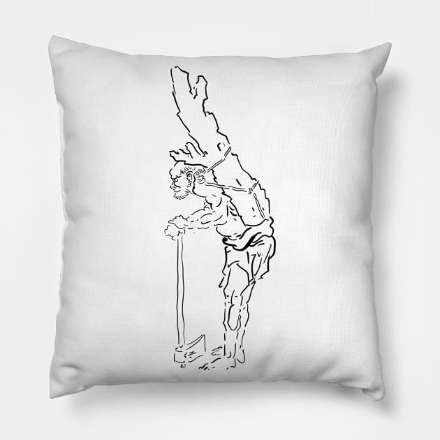 Katsushika Hokusai Pillow by Antho