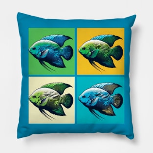 Female Opaline Gourami - Cool Tropical Fish Pillow